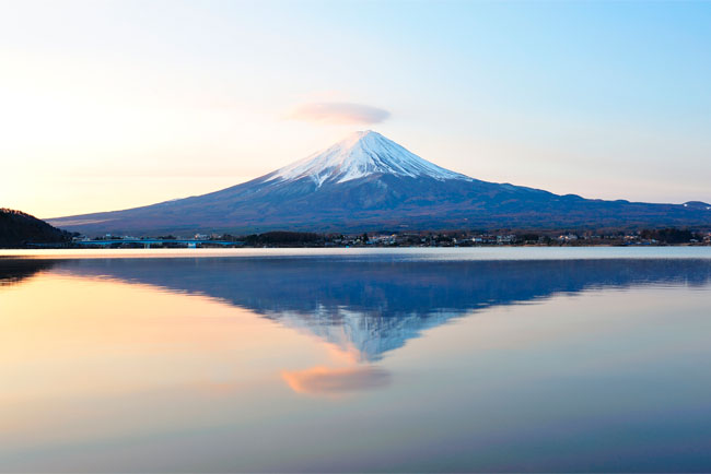 Fotomurales monte fuji lago kawaguchi